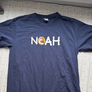 NOAH Navy Blue Graphic T-Shirt